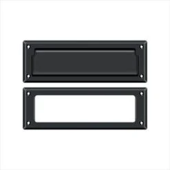 Deltana MS626 8-7/8"W Solid Brass Mail Slot - Black