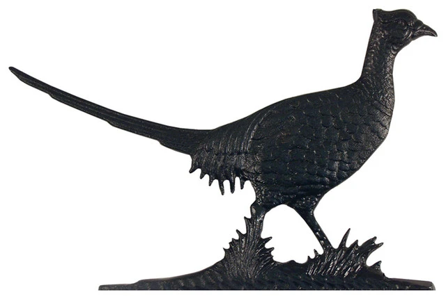 Whitehall Products 13 1/2"W X 7 3/4"H Pheasant Mailbox Ornament, Black 3 Whitehall Products 13 1/2"W X 7 3/4"H Pheasant Mailbox Ornament, Black