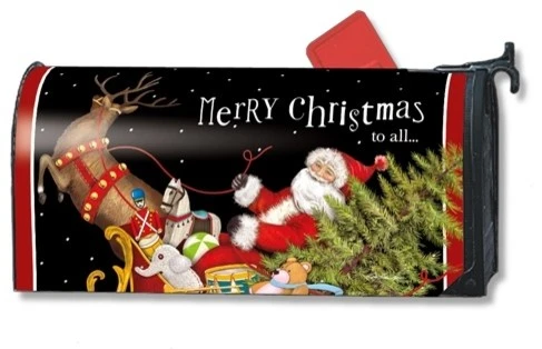 Studio M By Magnet Works Santa's Sleigh MailWraps Magnetic Mailbox Cover 3 Studio M By Magnet Works Santa's Sleigh MailWraps Magnetic Mailbox Cover