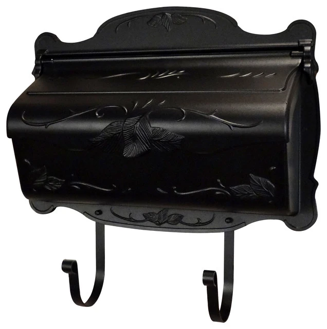 Special Lite Products Company Floral Horizontal Mailbox, Black 3 Special Lite Products Company Floral Horizontal Mailbox, Black