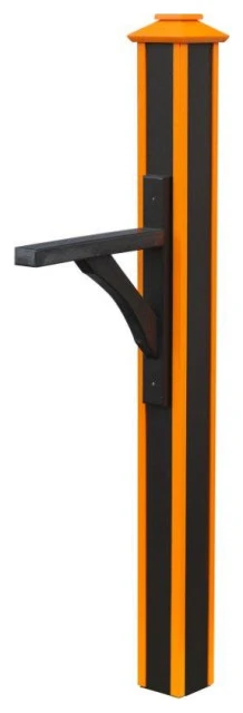 FBUSA Deluxe Mailbox Post With Mounting Hardware, Biker