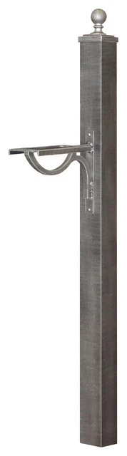 Special Lite Products Company Springfield Direct Burial Mailbox Post, Swedish Silver
