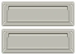 Deltana MS627U15 Mail Slot 8-7/8" With Back Plate, Satin Nickel