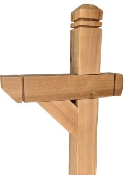 Wilray Designs Decorative Western Cedar Mailbox Post, 6x6