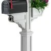 Mayne/Salsbury Signature Plus Mailbox Package, White, Black 2 Mayne/Salsbury Signature Plus Mailbox Package, White, Black -Mayne Store home design 21