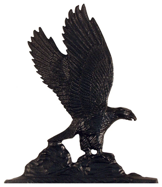 Whitehall Products 11 1/4"W X 9 3/4"H Eagle Mailbox Ornament, Black 3 Whitehall Products 11 1/4"W X 9 3/4"H Eagle Mailbox Ornament, Black