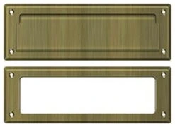 Deltana MS626U5 Mail Slot 8-7/8" With Interior Frame, Antique Brass
