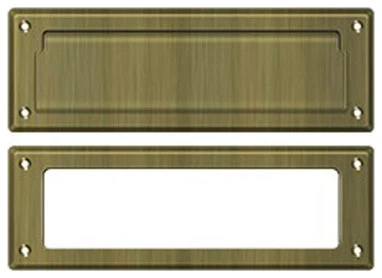 Deltana MS626U5 Mail Slot 8-7/8" With Interior Frame, Antique Brass 3 Deltana MS626U5 Mail Slot 8-7/8" With Interior Frame, Antique Brass