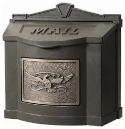 Gaines Mfg Wall Mount Mailbox, Bronze, Antique Bronze