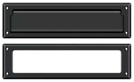 Deltana MS211U19 Mail Slot 13-1/8" With Interior Frame, Black 3 Deltana MS211U19 Mail Slot 13-1/8" With Interior Frame, Black