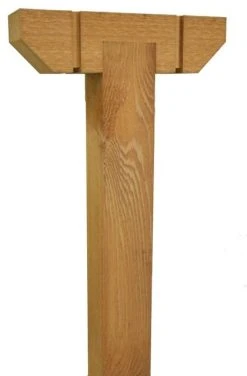 Wilray Designs Decorative Cedar Wood Mailbox T-Post