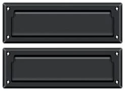 Deltana MS627U19 Mail Slot 8-7/8" With Back Plate, Black