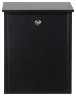 QualArc Allux Series Top Loading Wall Mount Mailbox Allux 200 - Black