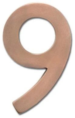 Architectural Mailboxes 3582-9 4 Inch Tall Solid Brass House - Antique Copper