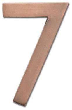 Architectural Mailboxes 3582-7 4 Inch Tall Solid Brass House - Antique Copper