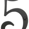 Bushere & Son Iron Studio Inc. Classic Smooth Spanish Style Address Numbers, Black, 5 1 Bushere & Son Iron Studio Inc. Classic Smooth Spanish Style Address Numbers, Black, 5 -Mayne Store home design 252
