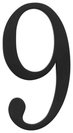 Atlas Homewares TRN9 Traditionalist Address Number 9 - Matte Black