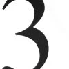Timeless Wrought Iron Black 6" Wrought Iron House Number, 3 2 Timeless Wrought Iron Black 6" Wrought Iron House Number, 3 -Mayne Store home design 264
