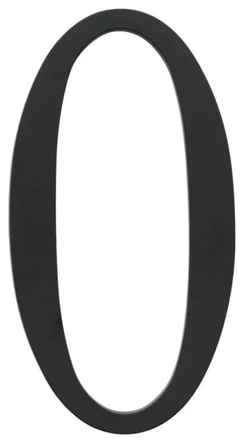 Atlas Homewares TRN0 Traditionalist Address Number 0 - Matte Black 3 Atlas Homewares TRN0 Traditionalist Address Number 0 - Matte Black