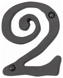 Atlas Homewares SCN2L Limited Editions Address Number 2 - Matte Black