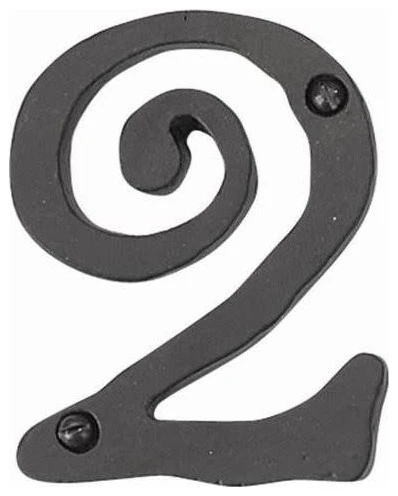 Atlas Homewares SCN2L Limited Editions Address Number 2 - Matte Black 3 Atlas Homewares SCN2L Limited Editions Address Number 2 - Matte Black