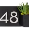 Modern Aspect Vista View House Number Plaque, 24"W X 7"H, Black, With Numbers 2 Modern Aspect Vista View House Number Plaque, 24"W X 7"H, Black, With Numbers -Mayne Store home design 272
