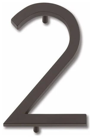 Atlas Homewares AVN2 Modern Avalon Address Number 2 - Aged Bronze 3 Atlas Homewares AVN2 Modern Avalon Address Number 2 - Aged Bronze