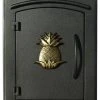 QualArc Non-Locking Column Mount Mailbox With "Decorative Pineapple Logo", Black 1 QualArc Non-Locking Column Mount Mailbox With "Decorative Pineapple Logo", Black -Mayne Store home design 28