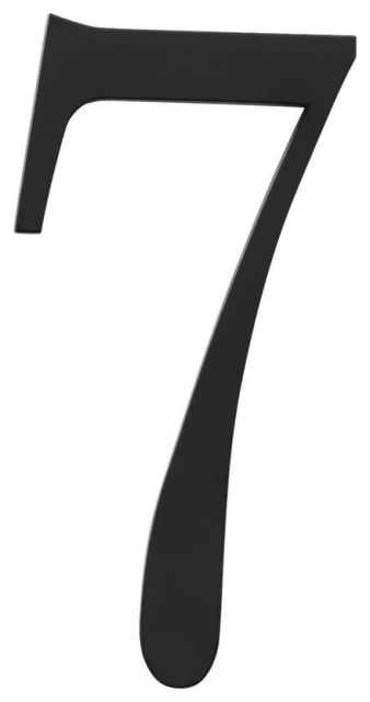 Atlas Homewares TRN7 Traditionalist Address Number 7 - Matte Black 3 Atlas Homewares TRN7 Traditionalist Address Number 7 - Matte Black