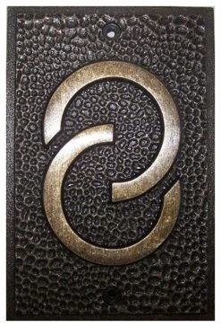 YTC Frank Lloyd Wright Collection Frank Lloyd Wright House Numbers Bronze Finish, 8