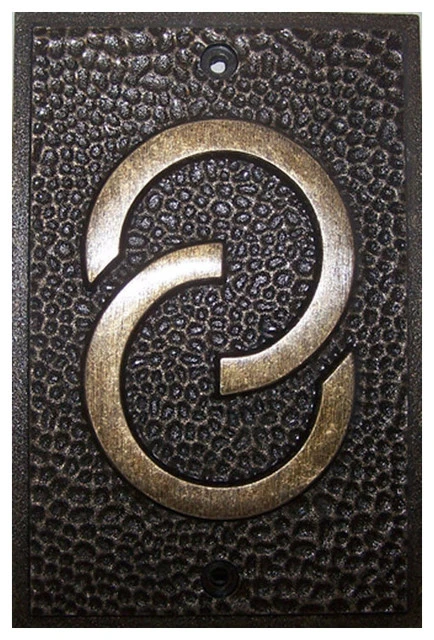 YTC Frank Lloyd Wright Collection Frank Lloyd Wright House Numbers Bronze Finish, 8 3 YTC Frank Lloyd Wright Collection Frank Lloyd Wright House Numbers Bronze Finish, 8