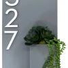 Modern Aspect Curb Appeal House Number Plaque, 12"Wx20"H, Gray, With Numbers 1 Modern Aspect Curb Appeal House Number Plaque, 12"Wx20"H, Gray, With Numbers -Mayne Store home design 286