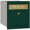 Salsbury Industries Locking Cast Aluminum Column Mailbox, Green 1 Salsbury Industries Locking Cast Aluminum Column Mailbox, Green -Mayne Store home design 3