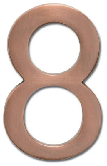 Architectural Mailboxes 3585-8 5 Inch Tall Solid Brass House - Antique Copper 3 Architectural Mailboxes 3585-8 5 Inch Tall Solid Brass House - Antique Copper