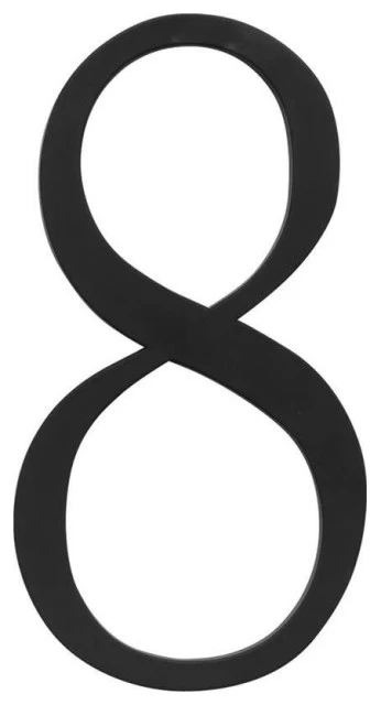 Atlas Homewares TRN8 Traditionalist Address Number 8 - Matte Black 3 Atlas Homewares TRN8 Traditionalist Address Number 8 - Matte Black