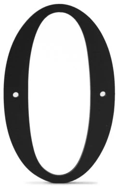 Timeless Wrought Iron Black 12" Wrought Iron House Number