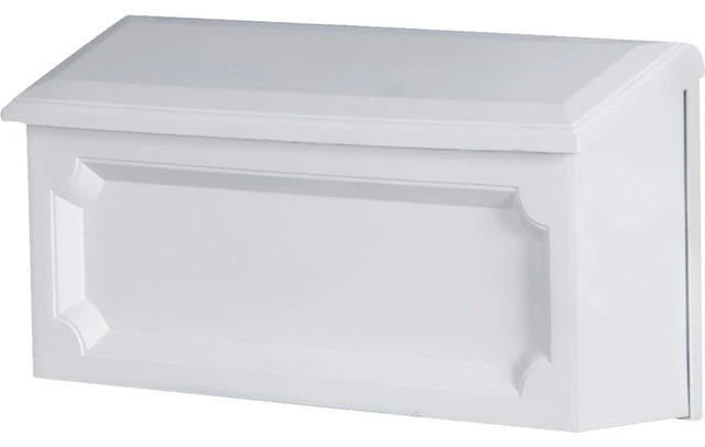 Solar Group Gibraltar WMH00W04 Windsor Horizontal Wall Mount Mailbox, White 3 Solar Group Gibraltar WMH00W04 Windsor Horizontal Wall Mount Mailbox, White