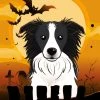 The-store Halloween Border Collie Flag Garden Size BB1799GF -Mayne Store home design 317