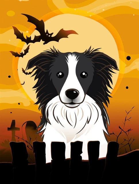 The-store Halloween Border Collie Flag Garden Size BB1799GF 3 The-store Halloween Border Collie Flag Garden Size BB1799GF