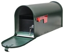QualArc E1 Economy Mailbox Only With Locking Insert, Green