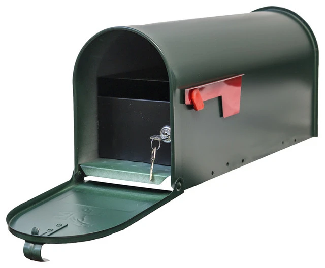 QualArc E1 Economy Mailbox Only With Locking Insert, Green 3 QualArc E1 Economy Mailbox Only With Locking Insert, Green