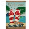 Breeze Decor Summer Welcome Summer 2-Sided Impression Garden Flag 1 Breeze Decor Summer Welcome Summer 2-Sided Impression Garden Flag -Mayne Store home design 335