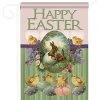Breeze Decor Easter Bunny With Chicks 2-Sided Impression Garden Flag -Mayne Store home design 343