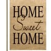 TheWatsonShop Home Sweet Home Burlap Garden Flag 1 TheWatsonShop Home Sweet Home Burlap Garden Flag -Mayne Store home design 349