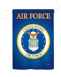Breeze Decor Military Air Force 2-Sided Impression Garden Flag