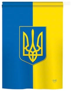 Breeze Decor Ukraine 2-Sided Vertical Impression House Flag