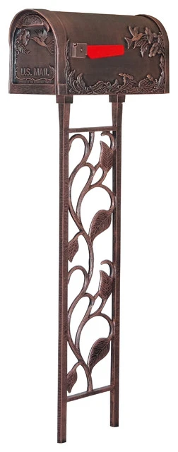 Special Lite Products Company Floral Mailbox Post, Copper 3 Special Lite Products Company Floral Mailbox Post, Copper