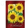 Breeze Decor Floral Welcome Sunflowers 2-Sided Impression Garden Flag 1 Breeze Decor Floral Welcome Sunflowers 2-Sided Impression Garden Flag -Mayne Store home design 370