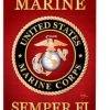 Breeze Decor Military Marine Corps 2-Sided Vertical Impression House Flag 1 Breeze Decor Military Marine Corps 2-Sided Vertical Impression House Flag -Mayne Store home design 386
