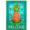 Breeze Decor Pineapple Welcome 2-Sided Impression Garden Flag 1 Breeze Decor Pineapple Welcome 2-Sided Impression Garden Flag -Mayne Store home design 394